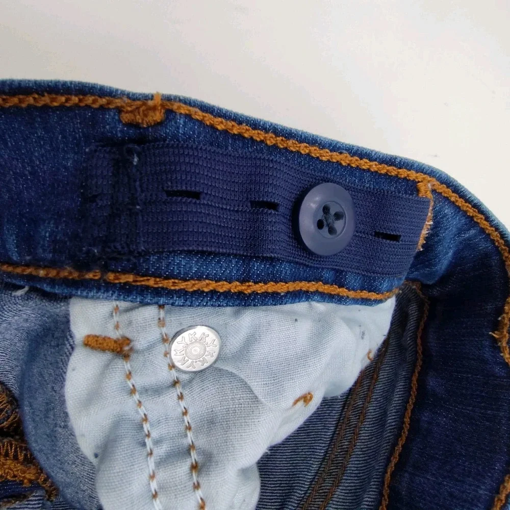 Childrens Place Jeans Youth Girls 8 Blue‎ Bootcut Stretch Adjust📸SEE📏📸